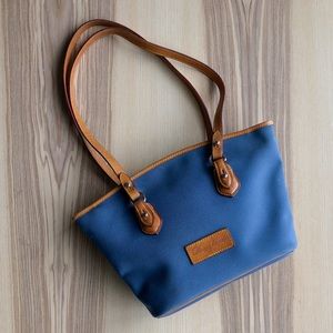 Dooney & Bourke Blue Canvas Shoulder Bag